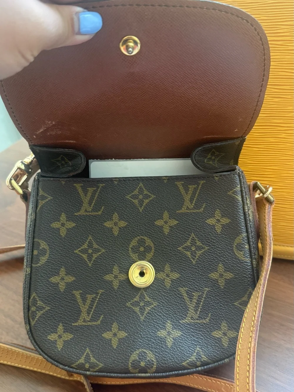 Louis Vuitton Monogram Crossbody in Brown and Tan